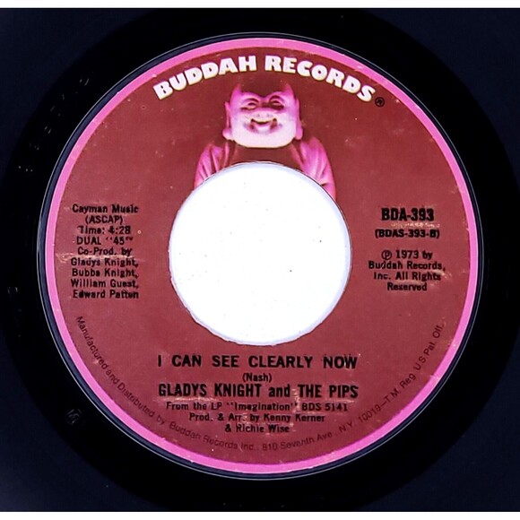 Gladys Knight & The Pips 45 I've Got To Use My Imagination on Buddah VG+ SOUL - Picture 2 of 2